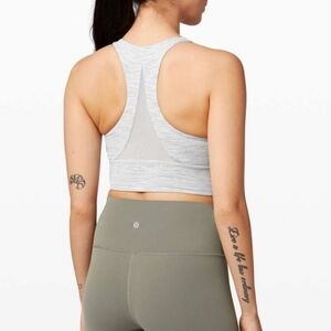 Lululemon Energy Bra Long Line in Incognito Camo Alpine White Multi